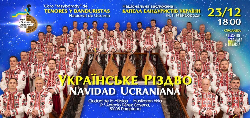 concierto benefico la navidad ucraniana - capella nacional de banduristas y tenores de ucrania